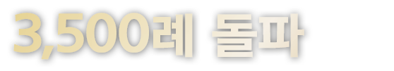 호남 최대 3,500례 돌파(2021.1 기준)